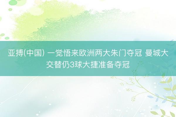 亚搏(中国) 一觉悟来欧洲两大朱门夺冠 曼城大交替仍3球大捷准备夺冠