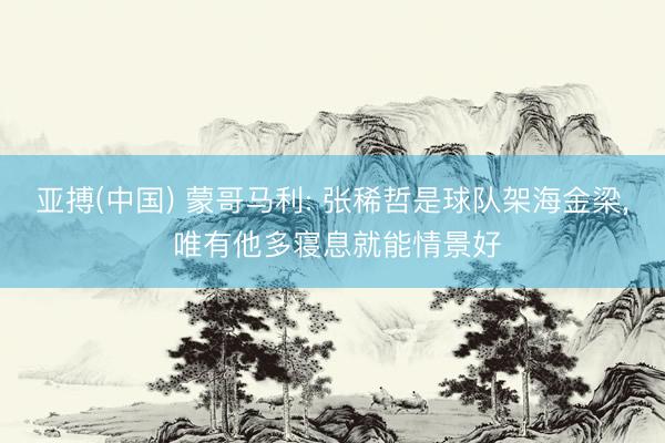 亚搏(中国) 蒙哥马利: 张稀哲是球队架海金梁， 唯有他多寝息就能情景好