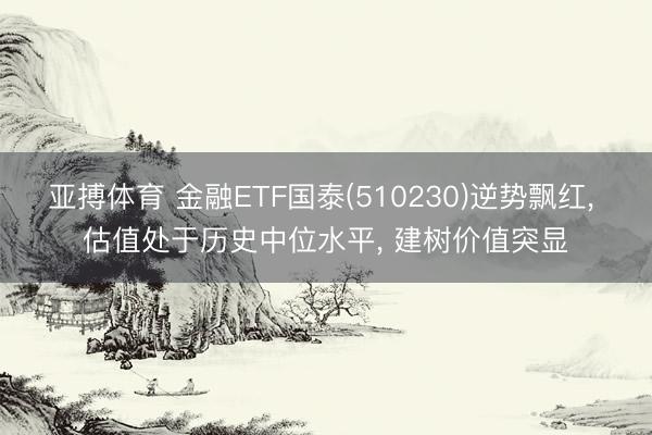 亚搏体育 金融ETF国泰(510230)逆势飘红， 估值处于历史中位水平， 建树价值突显